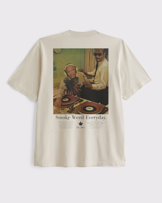 Snoop Smoke Weed Everyday - Vintage Advertising Style Tee