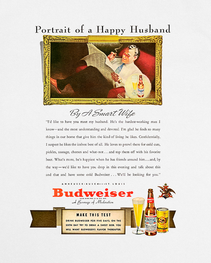 Bud Beer Ad In Sand Tee – 808's
