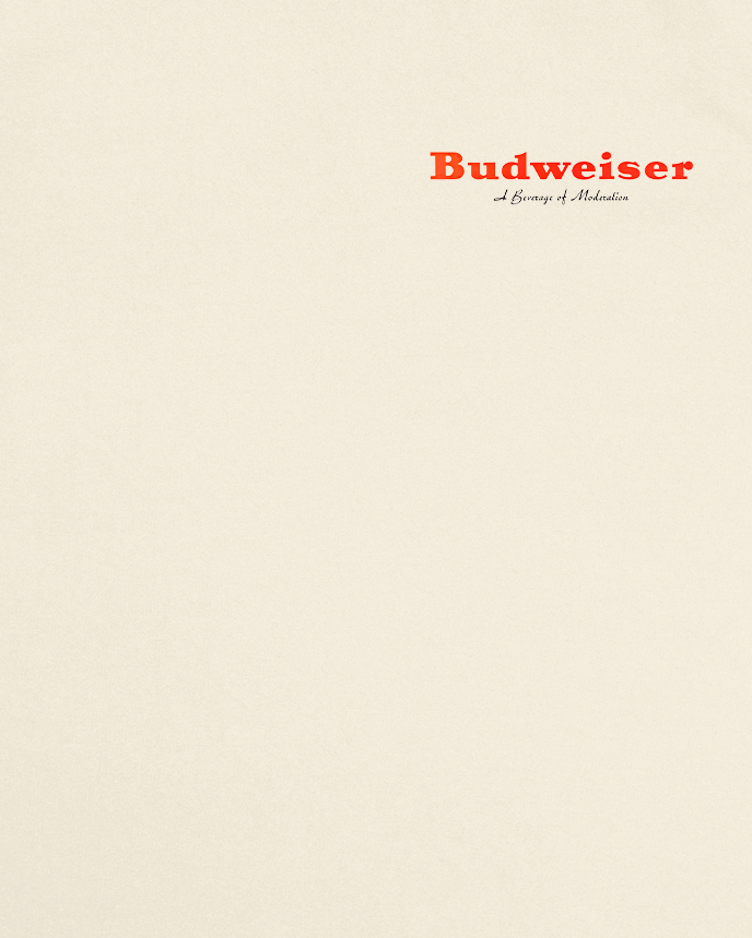 Bud Beer Ad In Sand Tee – 808's