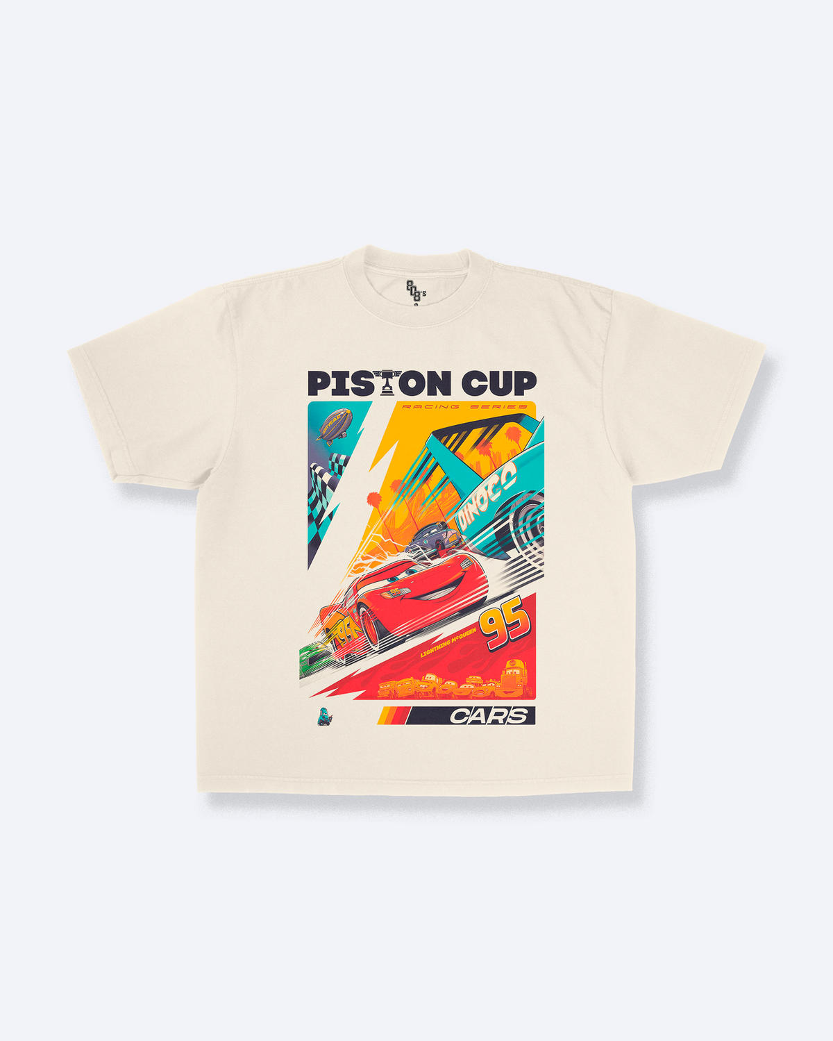 Cars Piston Cup graphic tee in sand – 808's