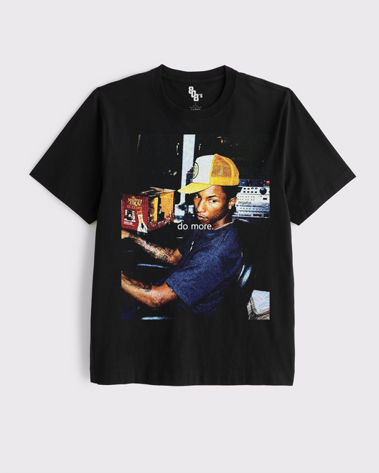 Do More Pharrell Black Tee