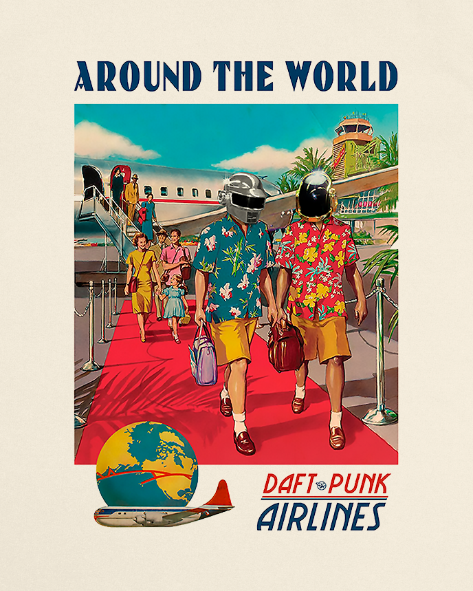 Daft Punk 'Around The World Airlines' Sweatshirt – 808's