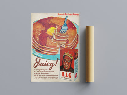 The Notorious B.I.G. 'Big Juicy Advertising' Poster – 808's