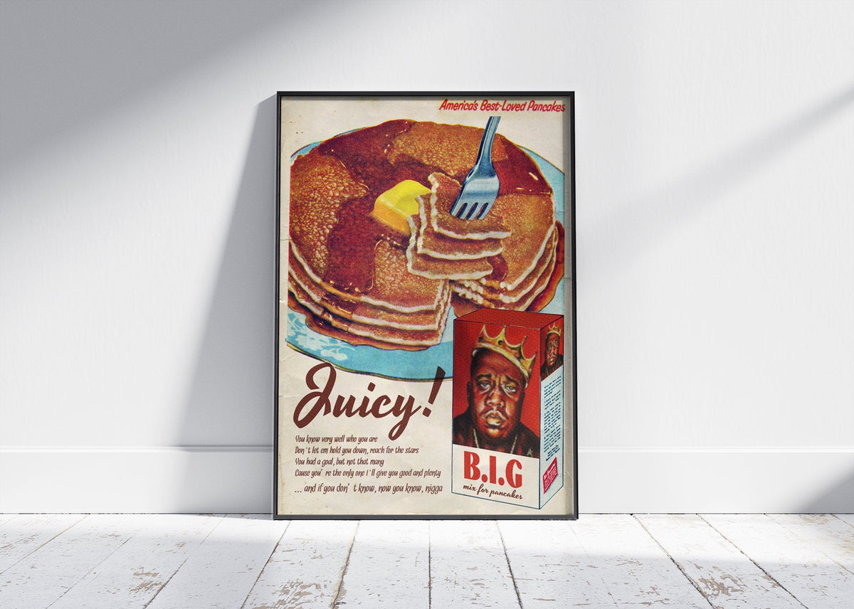 The Notorious B.I.G. 'Big Juicy Advertising' Poster – 808's
