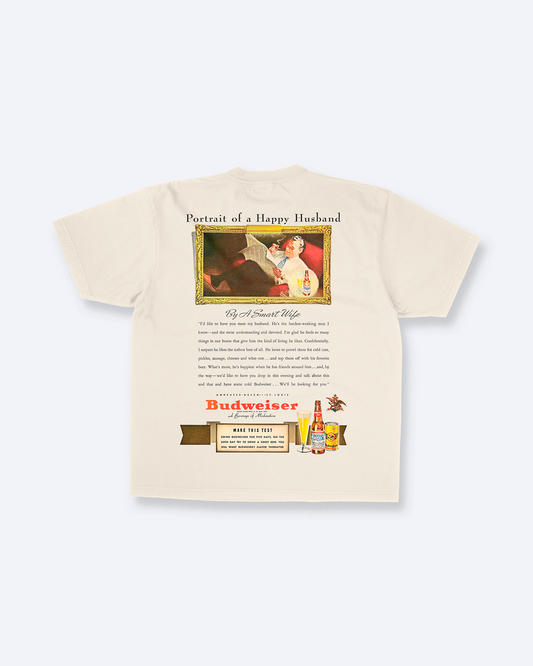 Bud Beer Ad In Sand Tee – 808's