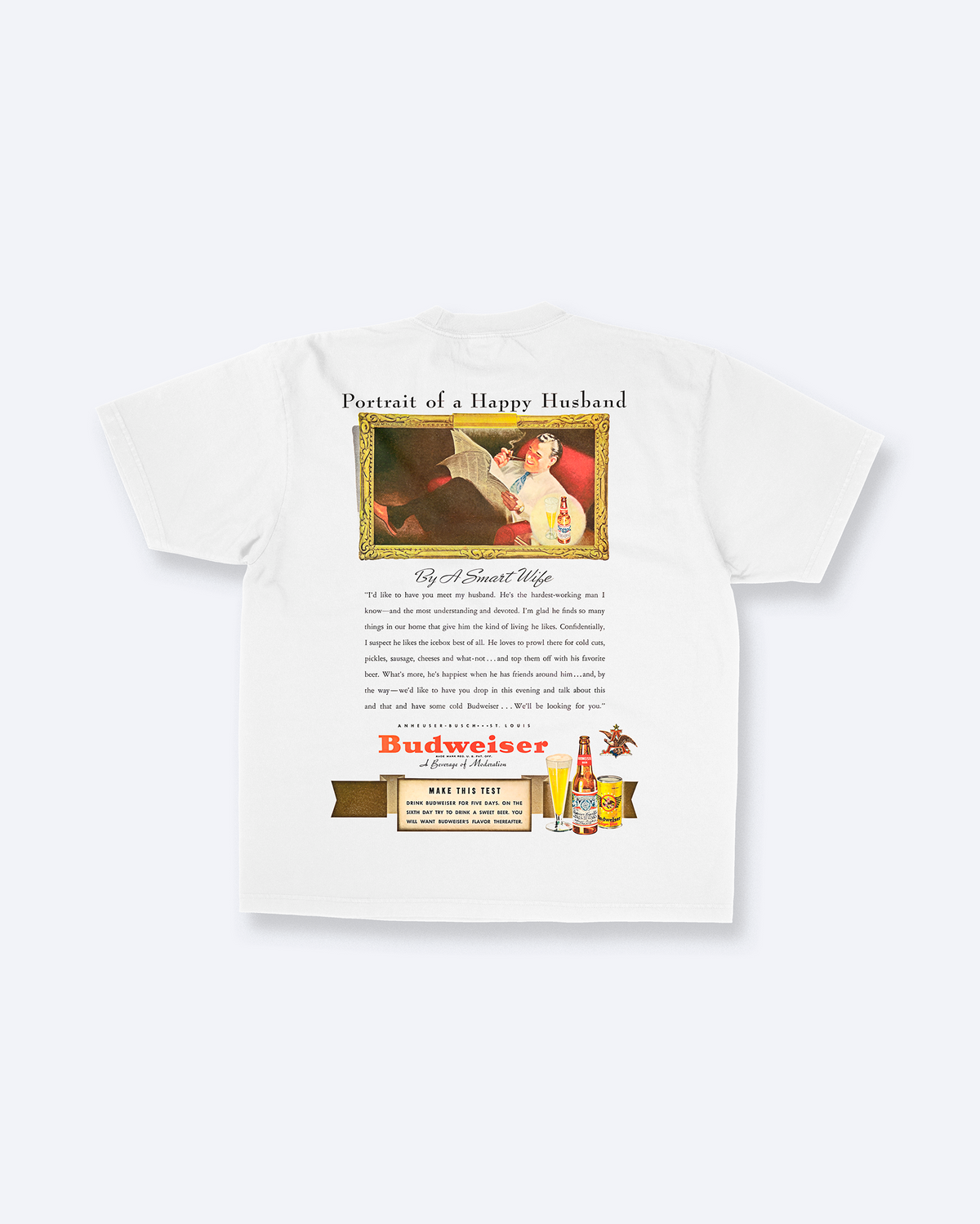 Bud Beer Ad In Sand Tee – 808's