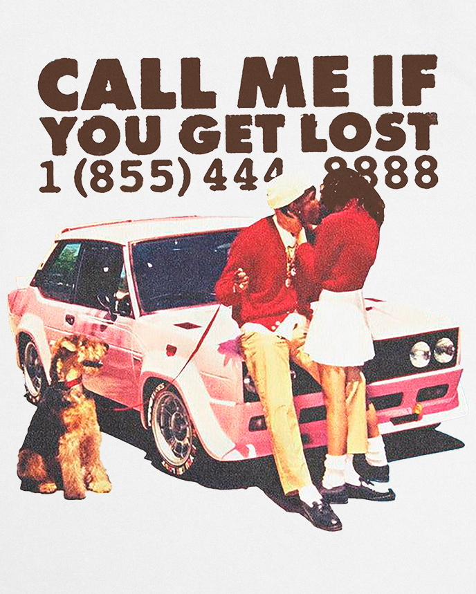 Call Me If You Get Lost White Tee