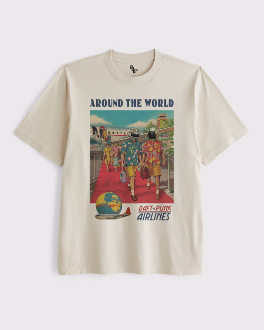 Around the World Airlines Sand Tee