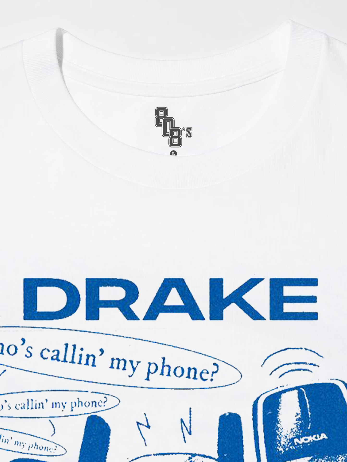 Drake "Nokia" White Tee