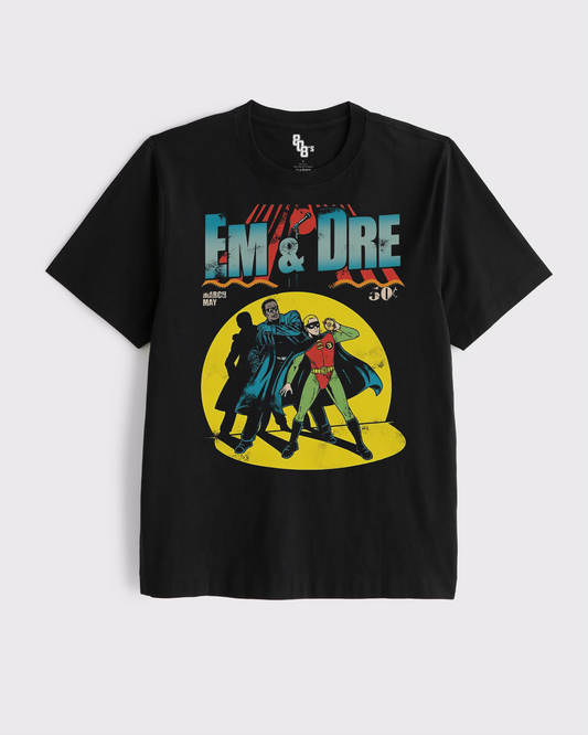 Em & Dre Comic Black Tee