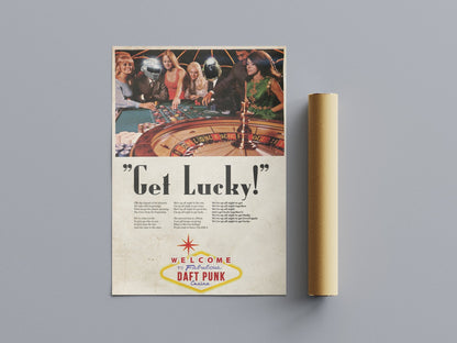 Daft Punk 'Get Lucky' Poster – 808's