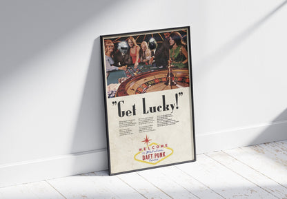 Daft Punk 'Get Lucky' Poster – 808's