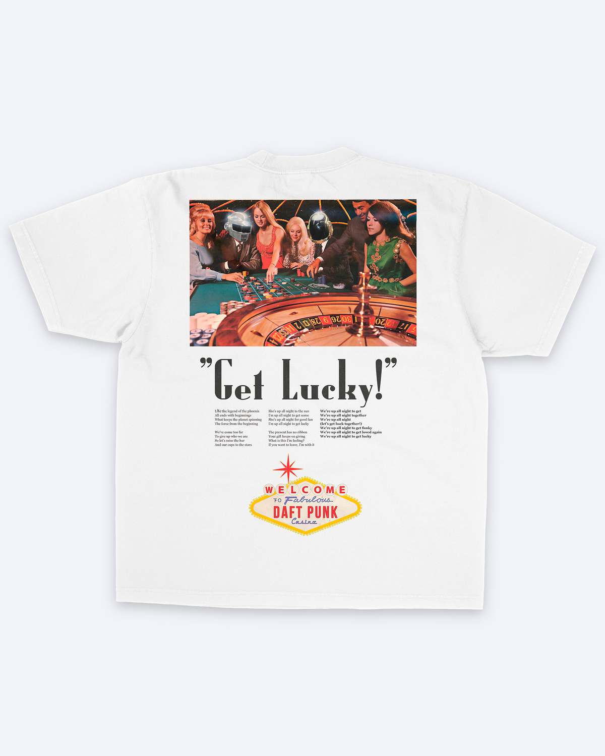 Daft Punk 'Casino Get Lucky' Tee – 808's