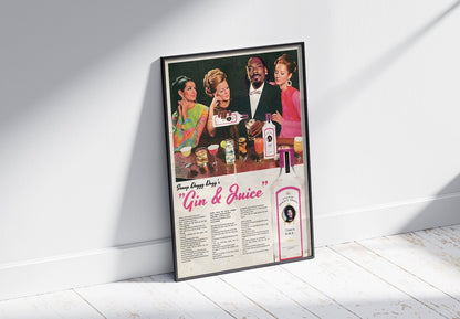 Snoop Dogg 'Gin And Juice Advertising' Poster – 808's