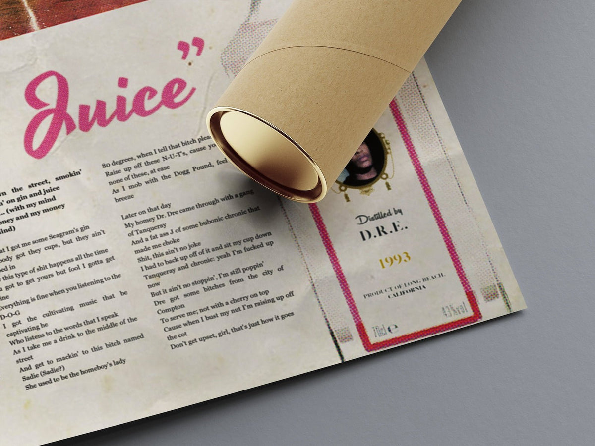 Snoop Dogg 'Gin And Juice Advertising' Poster – 808's