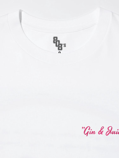Gin & Juice White Tee