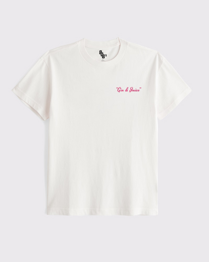 Gin & Juice White Tee