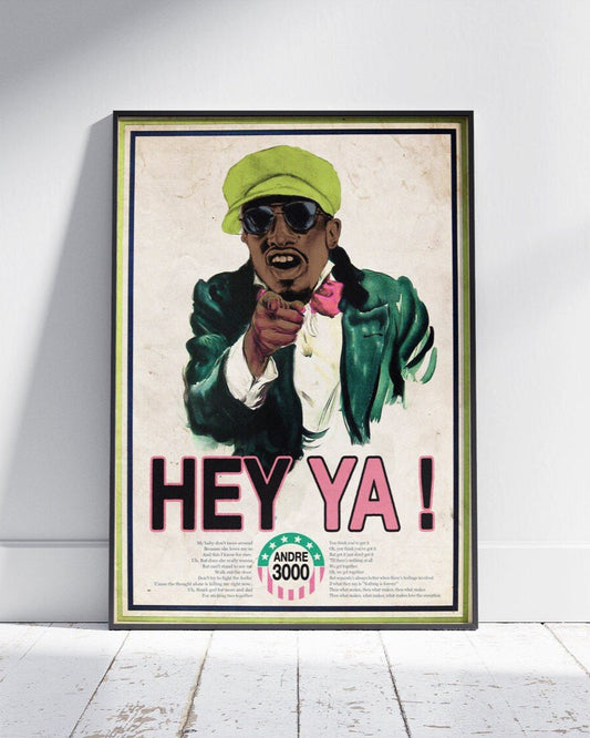 HEY YA! VINTAGE ADVERTISING POSTER - 808's