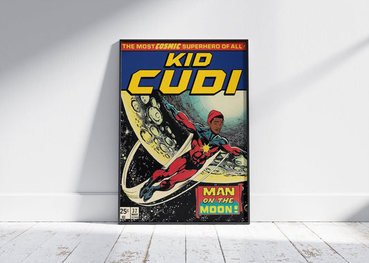 Kid Cudi 'Man On The Moon Comic' Poster – 808's