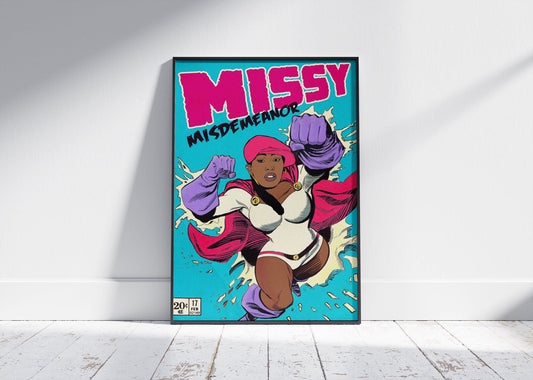 Missy Elliott 'Misdemeanor Comic' Poster – 808's