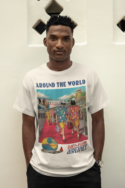 Daft Punk 'Around The World Airlines' Tee – 808's