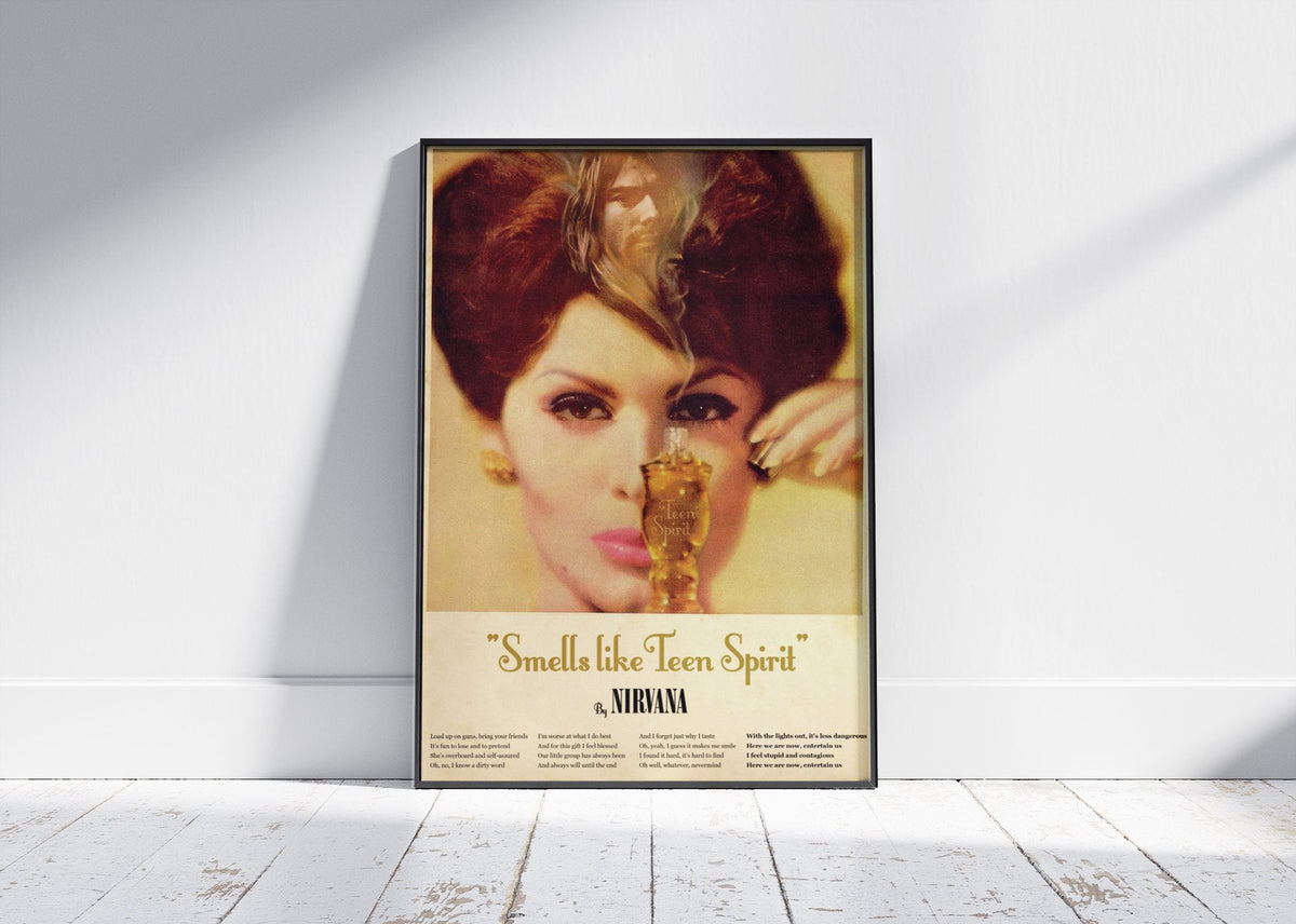 Nirvana 'Smells Like Teen Spirit Perfume' Poster – 808's
