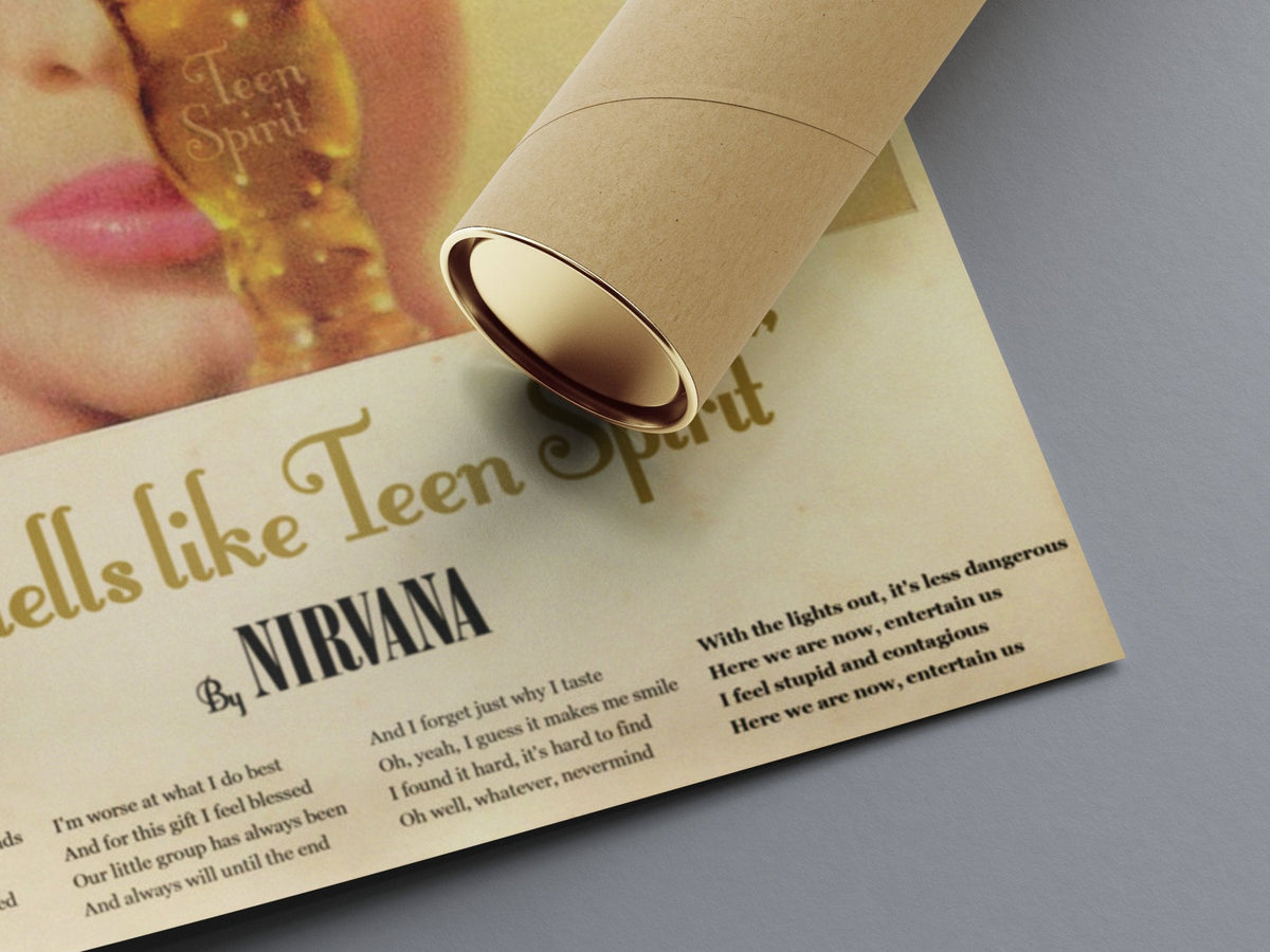 Nirvana 'Smells Like Teen Spirit Perfume' Poster – 808's