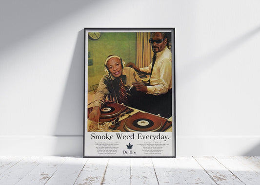 Snoop Dogg 'Smoke Weed Everyday Dre And' Poster – 808's
