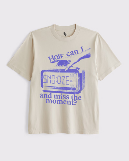 "Snooze" Sand Tee